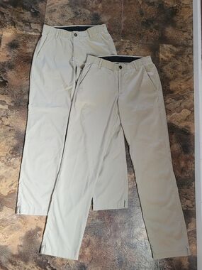 Men's Under Armour Showdown Khaki Golf Pant Bundle  30x32